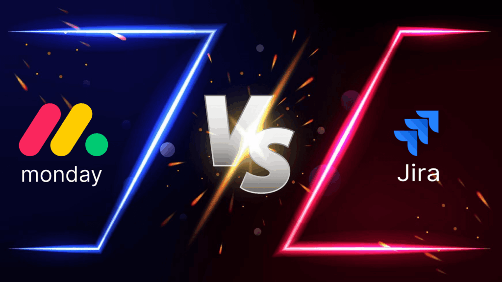 Image accueil de la comparaison monday vs Jira.