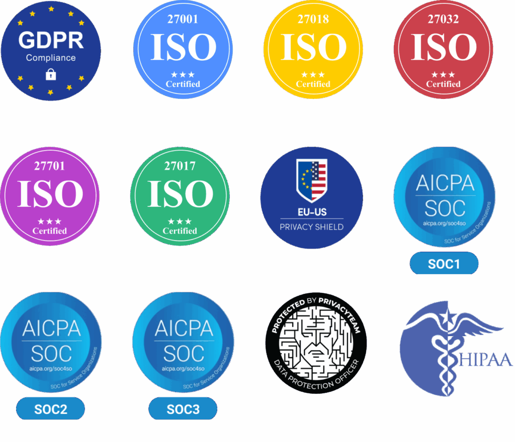 Certificats et normes du CRM asurance de monday;com.
