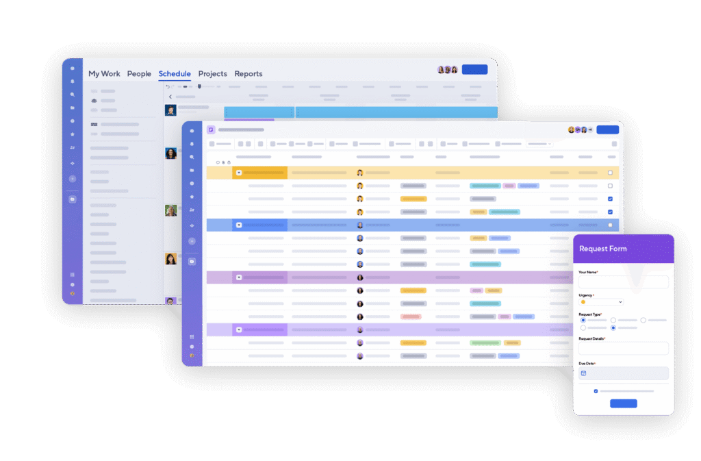 Aperçu de l'interface et de l'expérience utilisateur Smartsheet vs monday.