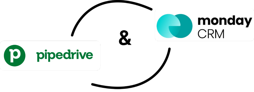 Usage combiné des logiciels Pipedrive vs monday CRM pour une synergie commerciale totale.