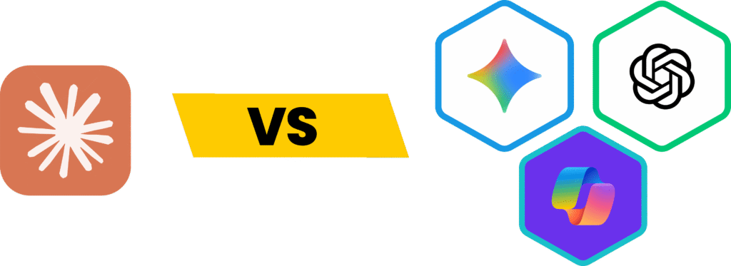 Comparatif entre l'IA Claude cowork et ses alternatives Gemini, ChatGPT et Copilot.