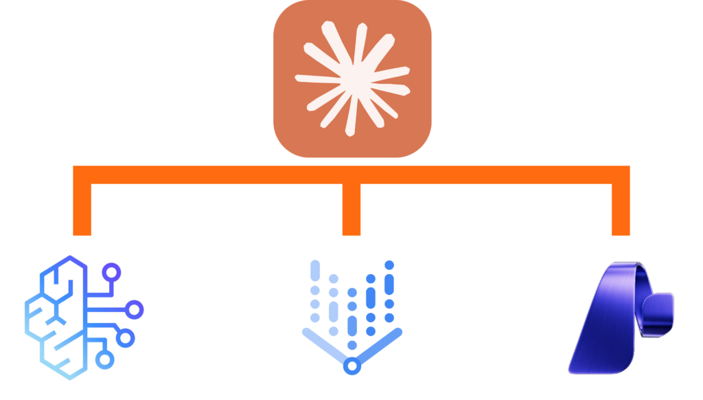 Schéma des options d'hébergement souverain de Claude AI vs ChatGPT sur trois serveurs clouds.