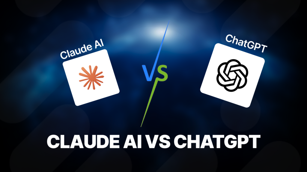 Image de couverture pour le duel Claude AI vs ChatGPT avec les logos des deux intelligences artificielles.