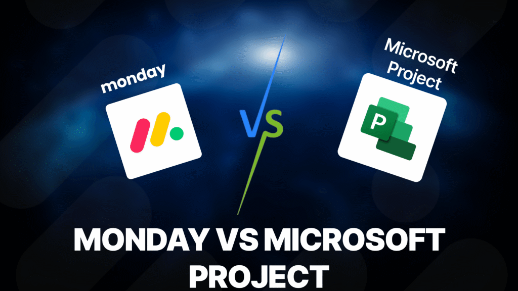 Image de couverture du comparatif monday vs Microsoft Project.