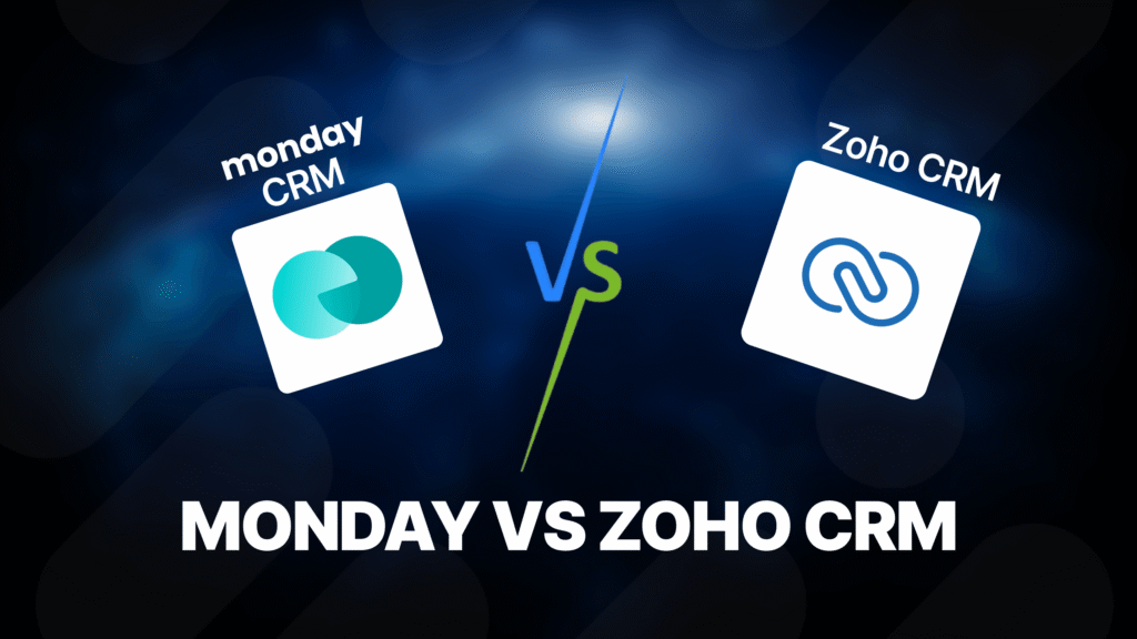 `Image de couverture du match monday vs Zoho CRM avec les logos des deux logiciels.`