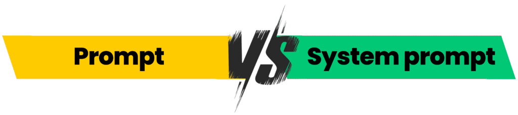 Graphique comparatif entre un Prompt standard et un System prompt.