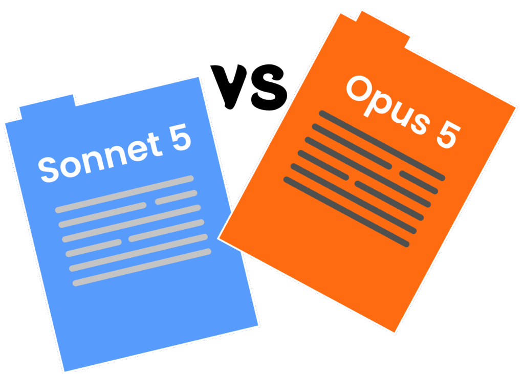 Schéma comparatif opposant les philosophies de conception des modèles Sonnet et Opus.