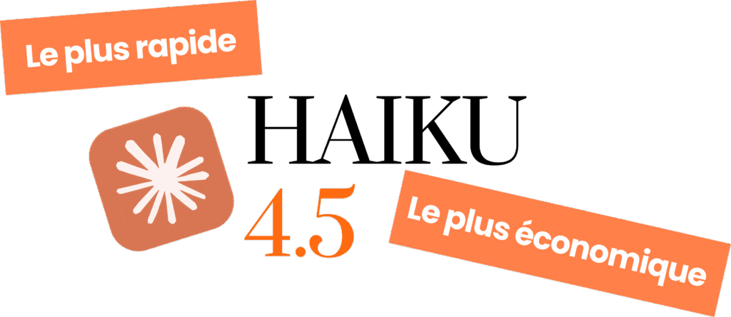 Présentation du modèle Claude Haiku 4.5 avec ses atouts de rapidité et d'économie.