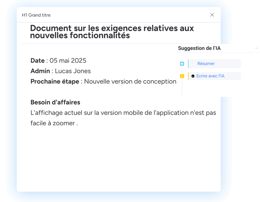 Résumer texte IA